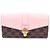 Louis Vuitton Clapton Long Wallet in Damier Ébène Pink