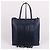 Tod's Navy Leder Schultertasche Medium mit Quasten-Dekoration Blau - Ansicht 2