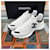 Chanel CC Logo Sneakers Suede White Silvery - view 3