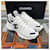 Chanel CC Logo Sneakers Suede White Silvery - view 4