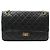 Chanel Sac à bandoulière à chaîne dorée vintage noir taille medium