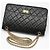 Chanel Sac à bandoulière à chaîne dorée vintage noir taille medium - vue 3