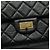 Chanel Sac à bandoulière à chaîne dorée vintage noir taille medium - vue 6