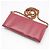Prada Borsa Crossbody WOC in Saffiano rosa con catena dorata - vista 4