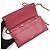 Prada Borsa Crossbody WOC in Saffiano rosa con catena dorata - vista 9
