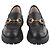 Gucci Mocassini con suola in tappeto e mors dorato Nero - vista 2