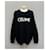 Céline Oversized Strickwolle mit Logo-Stickerei Silber - Ansicht 2