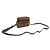 Gucci Mini tracolla WEB Ophidia in scamosciato marrone e pelle vernice nera - vista 3