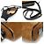 Gucci Mini tracolla WEB Ophidia in scamosciato marrone e pelle vernice nera - vista 6