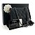 Chanel Mini borsa a tracolla WOC in caviar opaco argento