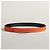 Hermès Cinturón reversible Negro/Oro mate Naranja - vista 8
