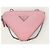 Prada Mini bandolera de cuero Saffiano triangular rosa - vista 2