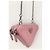 Prada Mini bandolera de cuero Saffiano triangular rosa - vista 5