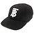 Burberry TB Bestickte Baseballkappe Schwarz
