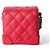 Chanel Mini Jenny Chain Bag aus rotem Lammleder mit Antik-Silber - Ansicht 3