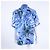 Camicia a maniche corte Dior Homme Blu - vista 3