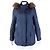 Loro Piana Kapuzenpullover mit Reißverschluss Blau