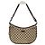 Gucci Borsa a tracolla mezzaluna in tela GG marrone