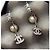 Chanel Orecchini Crystal Pearl Line stamp Nero - vista 3