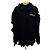 Balenciaga Distressed Strick-Hoodie Political Campaign (Größe Silber