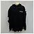 Balenciaga Distressed Strick-Hoodie Political Campaign (Größe Silber - Ansicht 2