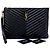 Saint Laurent Clutch Média Matelassê Preta Preto