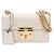 Padlock Gucci Pequena bolsa de ombro com cadeado e corrente Branco