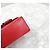 Thom Browne Nuova Borsa Crossbody in Pelle Rossa Piccola a Due Vie Rosso - vista 5
