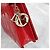Dior Nuova borsa a tracolla con catena e pochette in vernice rossa - vista 4