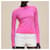 Hermès Leichter Langarmpullover Candy Libris Pink  - Ansicht 5