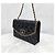 Chanel Borsa a tracolla con patta a catena New Heart CC Logo Patent Nero - vista 2