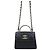 Chanel Saisonale Mini-Crossbody-Bag mit Perlen-Top-Handle und Kette Silber