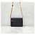 Chanel Mini bolso con solapa y cadena en piel de cordero negro y oro - vista 3