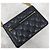 Chanel Mini bolso con solapa y cadena en piel de cordero negro y oro - vista 6