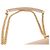 Céline Borsa Medium Triomphe Frame in pelle di vitello lucida Marrone - vista 6