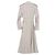 Bottega Veneta Gabardina larga de cuero de doble capa Blanco - vista 2