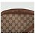Gucci Borsa a tracolla e a spalla Disco in tela jacquard GG con bordi in pelle marrone - vista 2