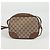 Gucci Borsa a tracolla e a spalla Disco in tela jacquard GG con bordi in pelle marrone - vista 4