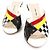 Miu Miu Multicolor Patent Crystal Open Toe Damen Sandalen Mehrfarben