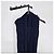 Thom Browne Cachecol com capuz e faixa diagonal Navy - vista 5
