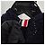Thom Browne Cachecol com capuz e faixa diagonal Navy - vista 6
