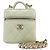 Chanel Mini Vanity in Caviar Menta con Catena Dorata - Borsa a Spalla e a Tracolla Verde