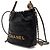 Chanel Mini borsa a tracolla e borsa a tracolla in metallo dorato Nero - vista 3