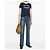 Céline Pantaloni in denim flare Jane Wash Blu - vista 7