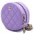 Chanel Mini borsa a tracolla e borsa crossbody Tambourine rotonda in caviar classico viola Porpora - vista 2