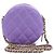 Chanel Mini borsa a tracolla e borsa crossbody Tambourine rotonda in caviar classico viola Porpora - vista 4