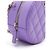 Chanel Mini borsa a tracolla e borsa crossbody Tambourine rotonda in caviar classico viola Porpora - vista 8