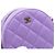 Chanel Mini borsa a tracolla e borsa crossbody Tambourine rotonda in caviar classico viola Porpora - vista 9
