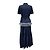 Dior Falda larga vaquera con volantes y cinturón Azul - vista 4