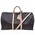 Louis Vuitton Borsa a tracolla Monogram Keepall Boston Nera Nero